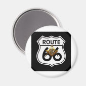 Masonic Route 66 Schild Magneet (Voorkant / Achterkant)