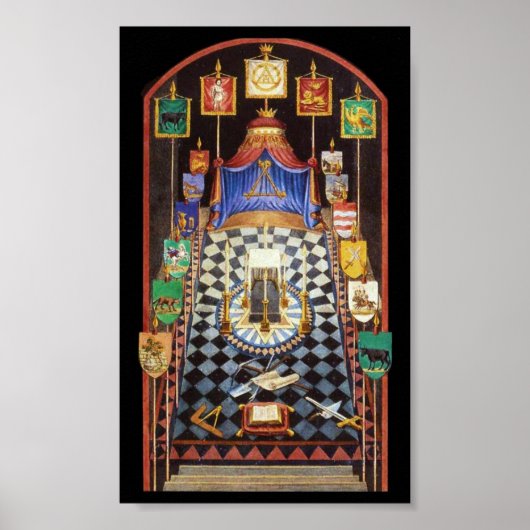 Masonic Royal Arch Tracing Board - Middelgroot Poster (Voorkant)