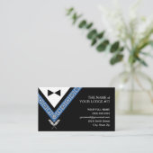 Masonic Secretary Freemason Officer Jewels Visitekaartje (Staand voorkant)