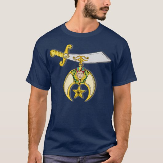 Masonic shirt Shriners noble symbol Prince Hall (Voorkant)