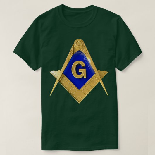 Masonic Shirt Square Compass Freemason Lodge Shirt (Design voorkant)