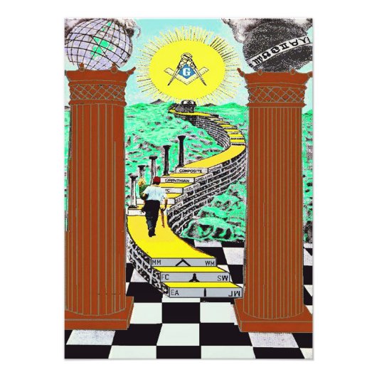 Masonic Shriner Photo Print Foto Afdruk (Voorkant)