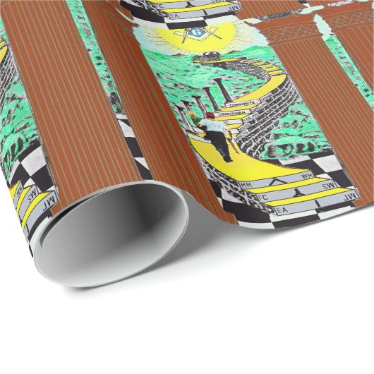 Masonic Shriner wrapment paper Cadeaupapier (Rol Hoek)