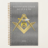 Masonic Shriners Classy gepersonaliseerd Planner (Voorkant)