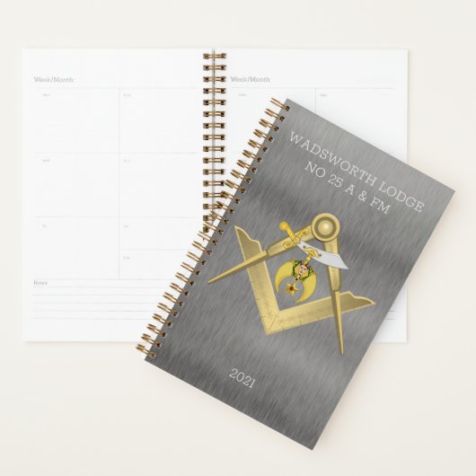 Masonic Shriners Classy gepersonaliseerd Planner (Display)