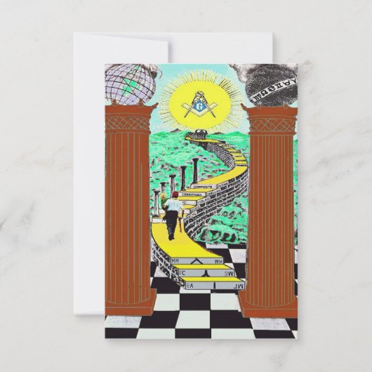 Masonic Shriners Invitation Kaart (Voorkant)