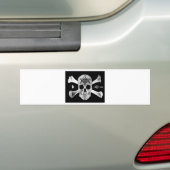 Masonic Skull & Botten, Square and Compass, Trowel Bumpersticker (Op auto)