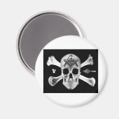 Masonic Skull & Botten, Vierkant en Kompas, Trowel Magneet (Voorkant / Achterkant)