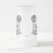 Masonic Skull en Crossbones Matglas Bierpul (Center)