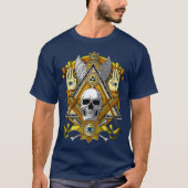 Masonic Skull Freemason Illuminati Eye Esoteric T-shirt (Voorkant)