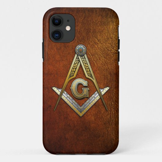 Masonic Square and Compass Case-Mate iPhone Case (Achterkant)