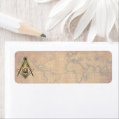 Masonic Square and Compass Etiket (Insitu)