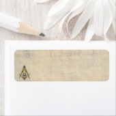 Masonic Square and Compass Etiket (Insitu)