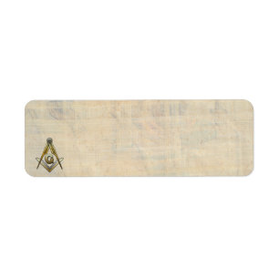 Masonic Square and Compass Etiket