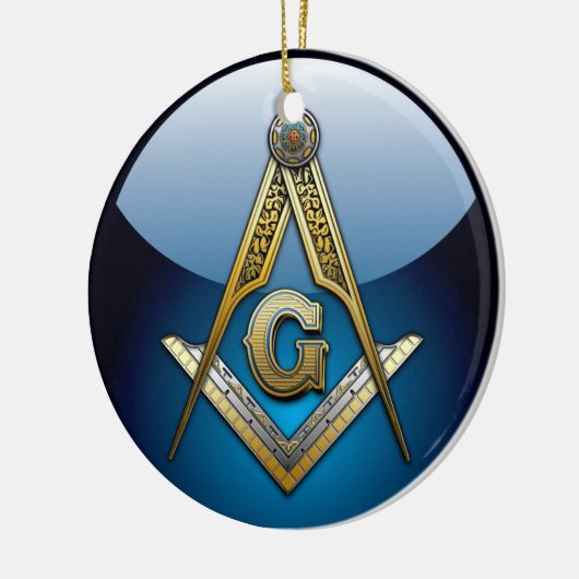Masonic Square and Compass Keramisch Ornament (Links)