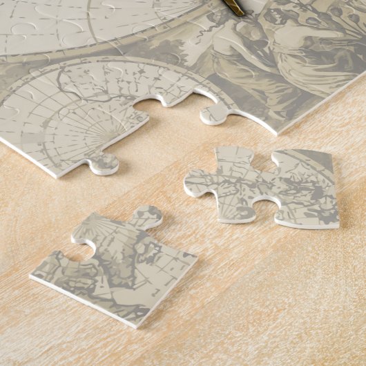 Masonic Square and Compass Legpuzzel (Zijkant)