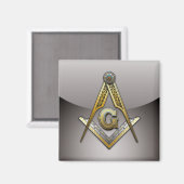 Masonic Square and Compass Magneet (Voorkant / Achterkant)