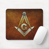 Masonic Square and Compass Muismat (Met muis)