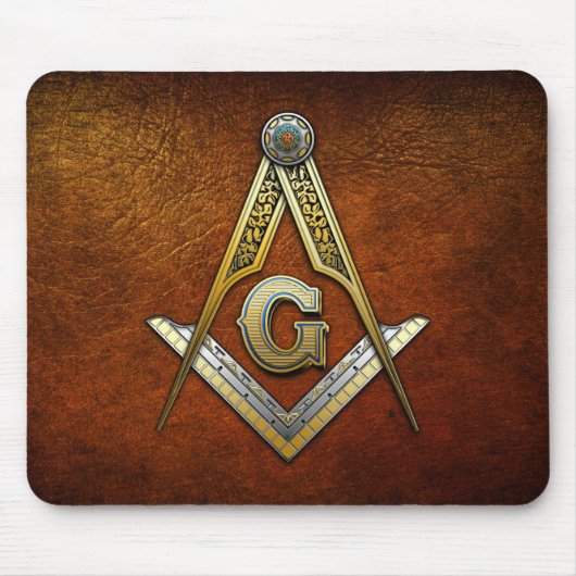 Masonic Square and Compass Muismat (Voorkant)