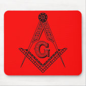Masonic Square and Compass Muismat (Voorkant)