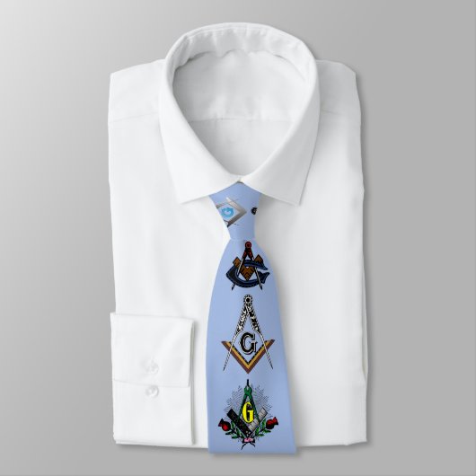 Masonic Square and Compass Necktie Stropdas (Gebonden)