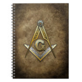 Masonic Square and Compass Notitieboek (Voorkant)