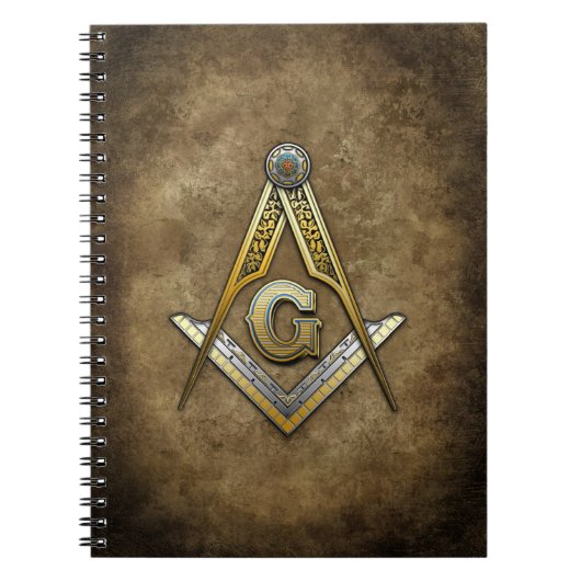 Masonic Square and Compass Notitieboek (Voorkant)