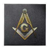 Masonic Square and Compass Tegeltje (Voorkant)
