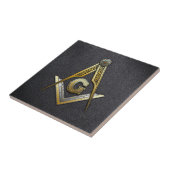 Masonic Square and Compass Tegeltje (Zijkant)