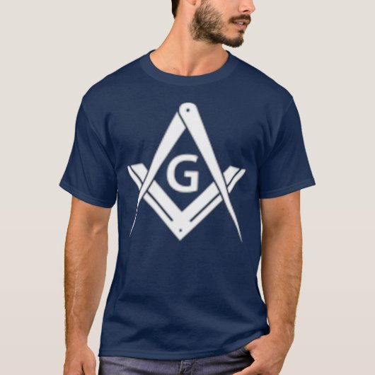 Masonic Square Compass Freemason T-shirt (Voorkant)