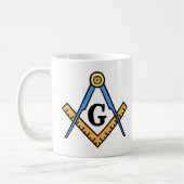 Masonic Square & Compass Koffiemok (Links)