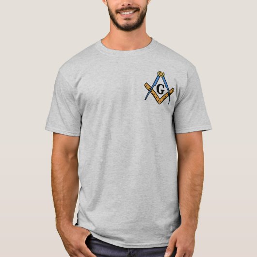 Masonic Square & Compass T-shirt (Voorkant)
