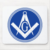Masonic Square en Compass Muismat (Voorkant)