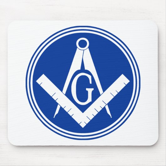 Masonic Square en Compass Muismat (Voorkant)