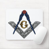 Masonic Square en Compass Muismat (Met muis)