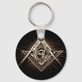 Masonic Square en Compass Sleutelhanger (Voorkant)
