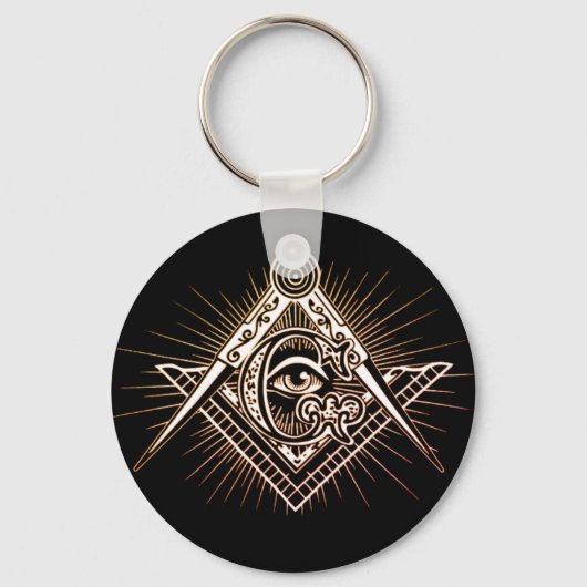 Masonic Square en Compass Sleutelhanger (Voorkant)