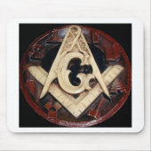 Masonic Square en Compass-werktuigen Muismat (Voorkant)