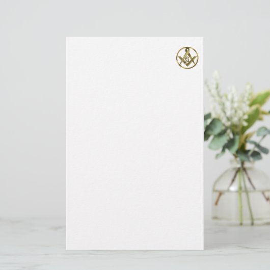 Masonic Stationery Briefpapier (Staand voorkant)