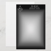 Masonic Stationery Briefpapier (Voorkant / Achterkant)