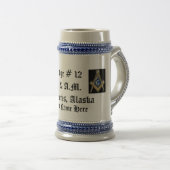 Masonic Stein Bierpul (Voorkant rechts)