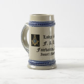 Masonic Stein Bierpul (Voorkant links)