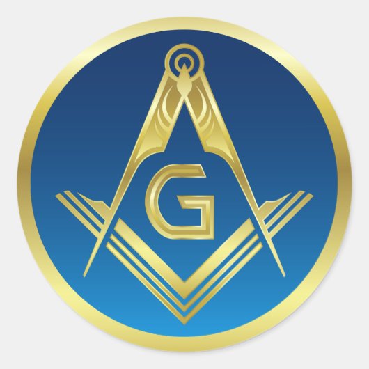 Masonic Stickers | Freemason Square and Compass (Voorkant)