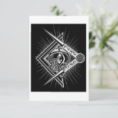 Masonic stijl Briefkaart (Staand voorkant)