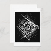 Masonic stijl Briefkaart (Voorkant / Achterkant)