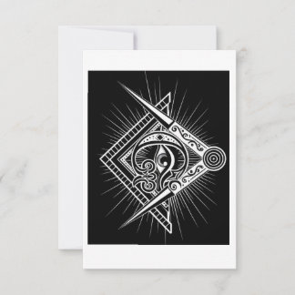Masonic stijl Briefkaart