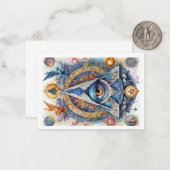 Masonic stijl Briefkaart (Voorkant / Achterkant in situ)