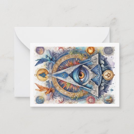 Masonic stijl Briefkaart (Voorkant)