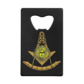 Masonic Sun Creditkaart Flessenopener (Achterkant)