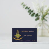 Masonic Sun Visitekaartje (Staand voorkant)